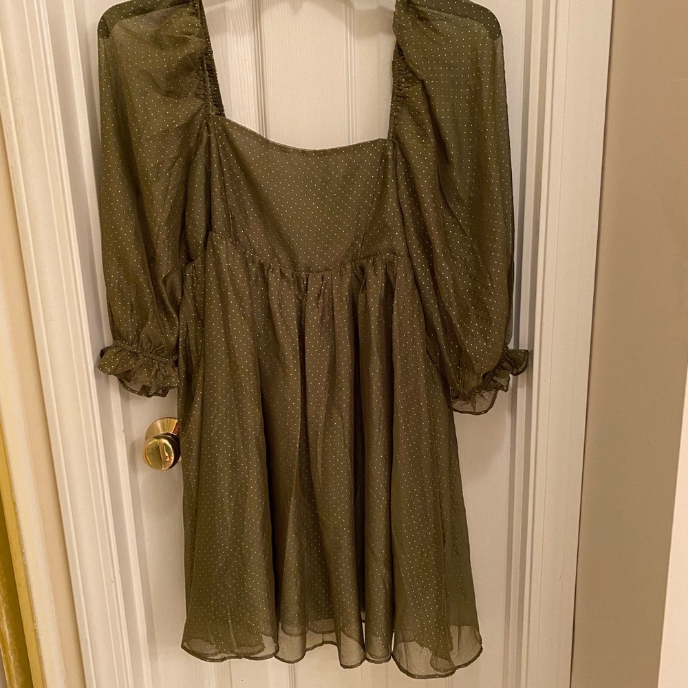 Storia mini babydoll dress empire waist fully lined